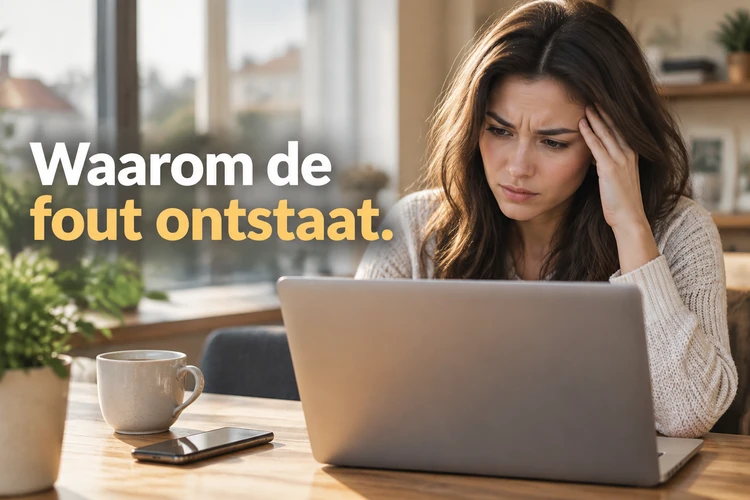 Waarom de fout ontstaat